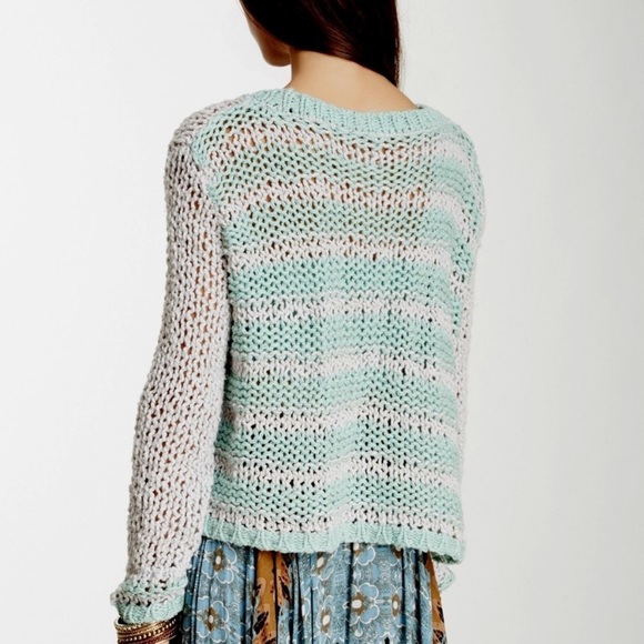 FREE PEOPLE Provence striped cloud combo sweater - Picture 2 of 8